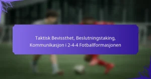 Taktisk Bevissthet, Beslutningstaking, Kommunikasjon i 2-4-4 Fotballformasjonen